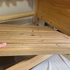 ニトリ シングルベッドフレーム 木 すのこベッド ※マットレスは含まないの画像