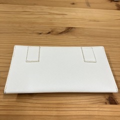 W2507-610 ザラ ベルトループ付き小物入れ ホワイト 中古の画像