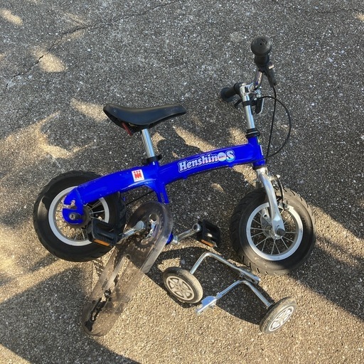 本日のみ値下げ！へんしんバイクS　ブルー　子供　自転車 へんしんバイクS 青 ブルー 10インチ バランスバイク 2-5歳