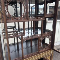 アンティーク　キャビネット　工芸品　骨董品の画像