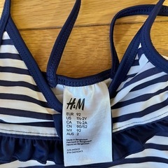 H&M キッズ/ベビー 水着 1歳半〜2歳 ボーダーの画像
