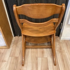すくすくチェアプラス　ライトブラウン キッズチェアベビーチェアハイチェアの画像
