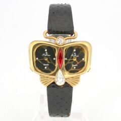 動作品 Santo Joannes クオーツ式腕時計 2針+2針 デュアルタイム ベルト劣化 25年7月電池交換 札幌市 清田区 平岡の画像