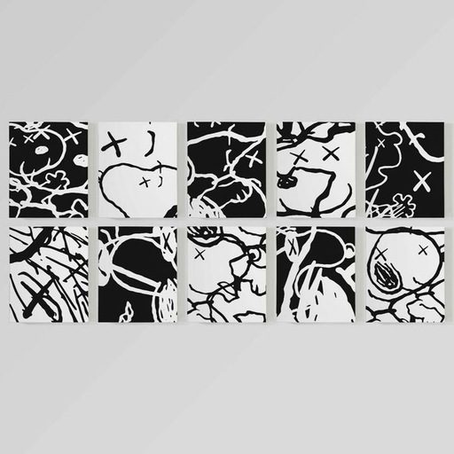 kaws man's best friend シルクスクリーン ED100 (ヤマギシ