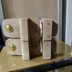新品未使用 会津三島桐  ゲタ の画像