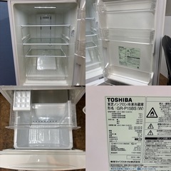 I692 🌈 TOSHIBA 冷蔵庫 (153L) ⭐ 動作確認済 ⭐ クリーニング済の画像