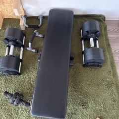 フレックスベル　ダンベル 36キロ 2キロ刻み フラットベンチの画像