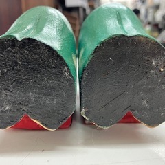 H 2507-614 木製 カエルのオブジェ バラ売り不可 キズ 汚れありの画像