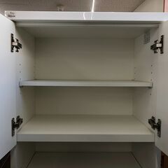 【ジャングルジャングルサカイ石津店】二トリ NITORI キッチンボード レジューム60 食器棚 キッチン収納 ホワイト クリーニング済み 幅60cm 堺市 石津の画像