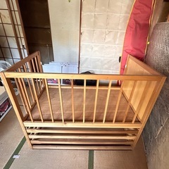 ベビーベット　手作り木製の画像