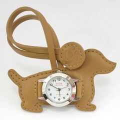 動作品 HANG WATCH dachs クオーツ式携帯時計 バッグチャーム 犬 ダックスフント 25年7月電池交換 札幌市 清田区 平岡の画像