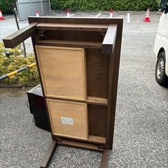 ローテーブル　木製　収納付きの画像