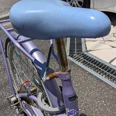 自転車　２４インチ　ラベンダー色の画像