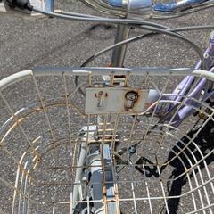 自転車　２４インチ　ラベンダー色の画像