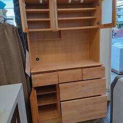 ★北九州、福岡市周辺配送可【ニトリ】レンジボード　食器棚　キッチン収納　💳自社配送時🌟代引き可💳※現金、クレジット、スマホ決済対応※   の画像