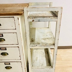昭和レトロ　ヴィンテージ机　棚の画像