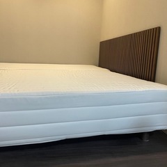 【セミダブルサイズ】無印良品 脚付マットレス ポケットコイル（洗えるカバー）の画像