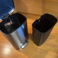 45L 50L 袋対応 ゴミ箱 大容量 ダストボックス [ゆっくり閉まって静音] ふた付き ペダル式 [ お手入れ簡単 洗える ] インナーボックス付 [臭い漏れを防ぐ 2層構造 ] の画像
