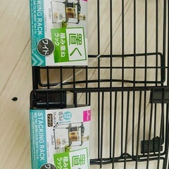 【セット売り】収納ラック＋水切りスタンドの画像