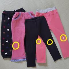 100㎝　女の子　秋冬　長ｽﾞﾎﾞﾝ　8点セットの画像