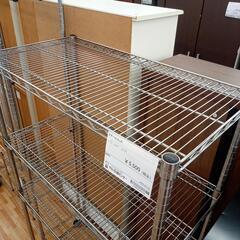【リユースのサカイ八街店】★ジモティ割あり★ スチールラック　シルバー　クリーニング済　YJ6989の画像