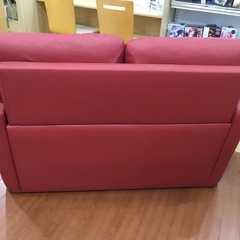 2人掛けソファー 合皮 LUNA レッドをご紹介します‼︎ トレジャーファクトリーつくば店の画像