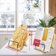 新品未使用！メニュー 雑誌 小物 スタンド 木製の画像
