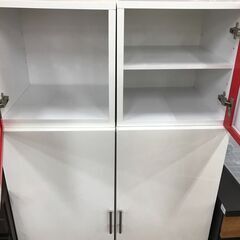 【ジャングルジャングル広陵店】キャビネット　赤白　大の画像
