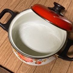〈8/20・24限定〉昭和レトロなホーロー鍋ジャンクの画像