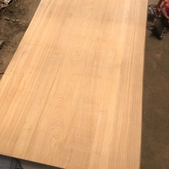 激安 特大 幅広 タモ 接ぎ天板 183cm×93cm 耳つきの画像