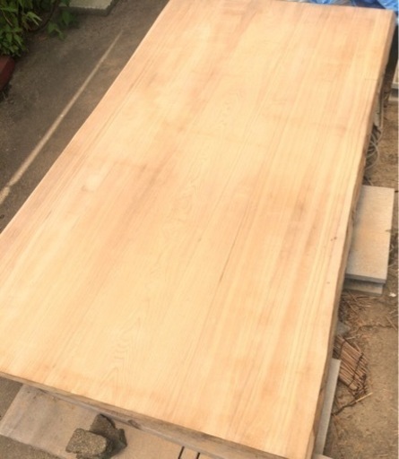 激安 特大 幅広 タモ 接ぎ天板 183cm×93cm 耳つき