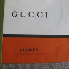 ★ブランド手提げ紙袋　DIOR   /   GUCCI  /   HERMES  など　８枚の画像