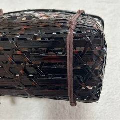 和装用バッグ 竹製 花柄の画像