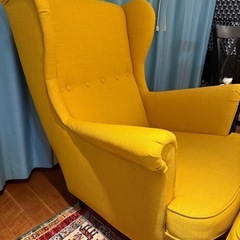 IKEA STRANDMON チェア&オットマンの画像