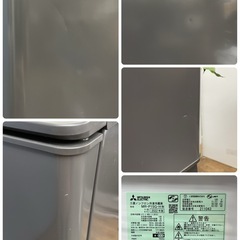 R723 ☀️ ジモティー限定価格！ MITSUBISHI 冷蔵庫（146L / 右開き）22年製 MR-P15G ⭐動作確認済⭐クリーニング済の画像