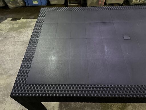 ★状態〇★ 家具 ピクシス ガーデンテーブル 幅150cm ラタン調 長方形 アウトドア テーブル 屋外 ベランダ テラス ガーデンフ