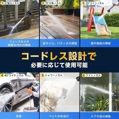 高圧洗浄機　ハンディ　コードレス　の画像