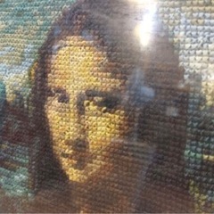 レトロ モナリザ クロスステッチ 額入りアート インテリア 絵画の画像