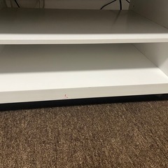 決まりました！テレビ台　白　ホワイト　テレビボードの画像