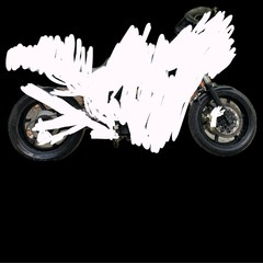 GPZ900R 17インチ 前後ホイール＆フロントフォーク の画像