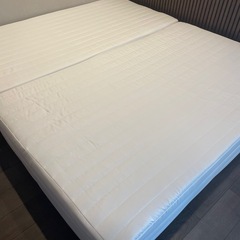 【シングルサイズ】無印良品 脚付マットレス ポケットコイル（洗えるカバー）の画像