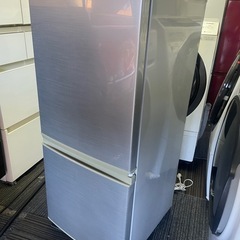北九州市内配送無料　保証付き SJ-D14C-S 冷蔵庫 シルバー系 [137L /2ドア /右開き/左開き付け替えタイプ]の画像