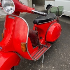 【希少！Vespa P200E｜赤｜混合仕様｜整備本＆工具付き】の画像