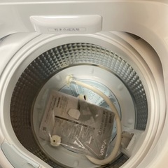 北九州市内配送無料　保証付き アクア　全自動洗濯機　2021年製74kgAQW-H74の画像