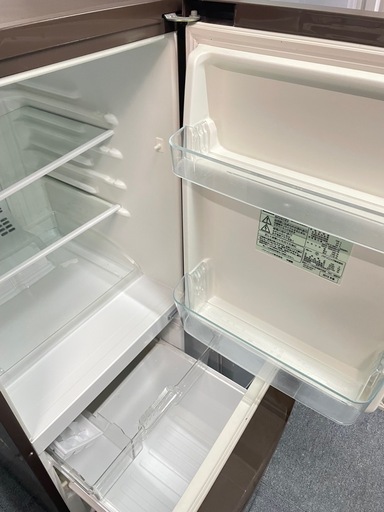北九州市内配送無料　保証付き パナソニック Panasonic 冷蔵庫 （138L 右開き） ブラウン NR-B145W-T