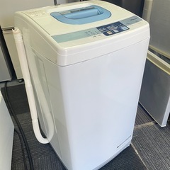 北九州市内配送無料　保証付き 日立 HITACHI 全自動洗濯機（5.0kg） 白い約束 ピュアホワイト NW-5MRの画像