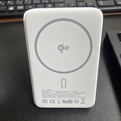 新品モバイル バッテリー Qi2認証 MagSafe対応 10000mAh 15W急速充電 　の画像