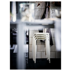 【IKEA MARIUS スツール（ホワイト）14脚セット】の画像