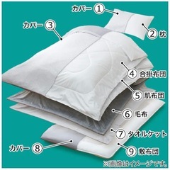 ニトリ　寝具9点セットの画像