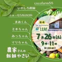 自然派農家の新鮮朝市です❗️